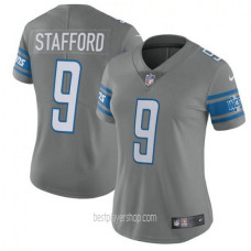 Womens Matthew Stafford Detroit Lions Authentic Steel Color Rush Jersey Bestplayer